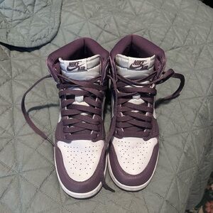 Nike High-Top Sneakers in Purple and White